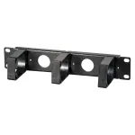 EFB Elektronik 10 inch 1U kabelių valdymo skydelis, juodas (RAL 9005)