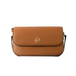 Michael Kors Jet Set Travel Crossbody Bag Luggage Signature Logo-Print Coated Canvas Gold-Tone Hardware