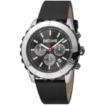 JUST CAVALLI MAN laikrodis JC1G214L0035 (45mm) &ndash; juodas ciferblatas, juodas odinis dirželis