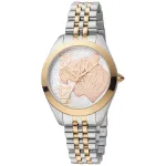 JUST CAVALLI Moteri&scaron;kas Laikrodis JC1L210M0185 32mm Nerūdijantis Plienas Sidabrinis Milano Tinklelis