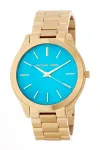Michael Kors Darci moteri&scaron;kas laikrodis MK3492 42mm rožinio aukso spalvos nerūdijantis plienas