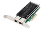 DIGITUS DN-10163 Ethernet serverio adapteris - 10Gbps dviejų prievadų PCI-E x8, Intel X540 BT2
