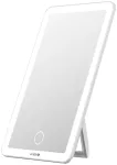 Avide ABLDL-M-3.5W-AE Laisvai pastatomas baltas kosmetinis veidrodis su LED ap&scaron;vietimu, 3,5W, įkraunamas per USB