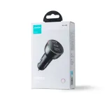 Joyroom 3-in-1 automobilinis įkroviklis su Bluetooth FM siųstuvu, 70W PD, juodas (JR-CL26) | Kur.lt
