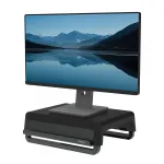 Fellowes Breyta reguliuojamas monitoriaus stovas su 3 auk&scaron;čio padėtimis, kabelių valdymu, juodas