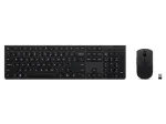 Lenovo 4X31R64316 belaidė klaviatūra ir pelė, RF + Bluetooth, QWERTY JAV anglų, pilka