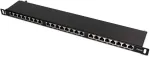 Patch Panel FTP Cat.5e 24 Port 0.5U Black GETFORT PGF-5EFTP24-B8