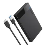 I&scaron;orinis HDD/SSD dėklas UGREEN 30848 Juodas 2,5 colio, USB 3.0, SATA I/II/III, iki 10 TB, 5 Gbit/s