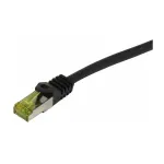 SYNERGY21 CAT6A S/FTP Patch kabelis RJ45, 500 MHz, 7,5 m, juodas, TPE/LSZH, vidaus/lauko, atsparus UV/vandeniui/alyvai, AWG26, CAT7 žaliavinis kabelis