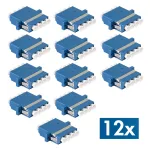LogiLink LC Quad &scaron;viesolaidžio adapteris, 12 vnt., mėlynas, flan&scaron;inis montavimas, vienmodis