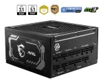 MSI MAG A1250GL PCIE5 maitinimo blokas 1250 W 24-pin ATX ATX juodas