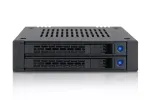 Dėklas dviems 2,5 inch diskams Icy Dock MB742SP-B juodas