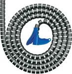 HellermannTyton 161-64301 Spiralflex SFPP spiralinė apvija, polipropilenas, juoda, 10 mm i&scaron;orinis skersmuo, 25 m ilgio, -60 iki 110 &deg;C