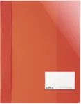 DURABLE A4+ ataskaitų segtuvas su žymėjimo langeliu 90x57 mm, permatomas, 25 vnt. 269003