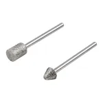 Wolfcraft 5989000 deimantinių &scaron;lifavimo antgalių rinkinys, cilindrinis ir smailusis kūginis, 2 dalių