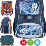 Herlitz Loop mokyklinė kuprinė 6-9 metų vaikams su Cyber Soccer Footballer dizainu