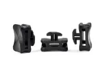 HellermannTyton ACFM8W6.2PT3-PA66/6HIRHS-BK kabelių rai&scaron;čių laikiklis profilinėms juostoms, termi&scaron;kai stabilizuotas, atsparus smūgiams, juodas, 25 vnt. 151-03249