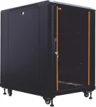 IT-BUDGET 19 inch tinklo spintelė SRK - 12U - 600x800 mm - stiklo/plieno durys - surinkta - juoda (99ITB19SRK1268GSNM)