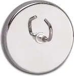 MAUL magnetinis kablys su dideliu kabliu, vidaus patalpoms, nerūdijantis plienas ir plienas, 52 mm skersmuo, universalus kablys, plytelėms ir metalui 61555-96