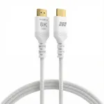 EFB Elektronik HDMI-21-00010 HDMI kabelis Ultra High Speed, 8K60Hz, 48 Gbit/s, 1 m, spalva: baltas, palaiko HDMI 2.1/2.0