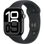 Apple Watch Series 10 aliumininis korpusas GPS + Cellular 46mm Diamond Black Sport Band Black M/L
