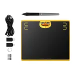 Grafinė plan&scaron;etė HUION HS64 Special Edition juoda geltona