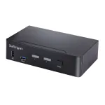 StarTech.com SV231DPUCA 2 prievadų USB-C DisplayPort KVM jungiklis, juodas