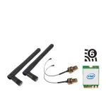 Shuttle WLN-M3 - WLAN rinkinys Edge PC serijos SPCEL, Intel WLAN M.2 kortelė (ax)/Bluetooth, su kabeliais ir i&scaron;orinėmis antenomis