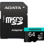 Flash atminties kortelė ADATA 64GB MicroSDXC UHS-I Premier Pro