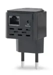 Tinklo kartotuvas GEMBIRD WNP-RP300-03-BK, 300 Mbps, 2,4 GHz, 802.11g, 1x RJ-45, vidinė 3 dBi antena, AC 100&ndash;240V