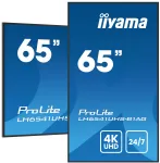 iiyama LH6541UHS-B1AG Profesionalus reklaminis ekranas 163,8 cm (64,5 col.) LCD 500 cd/m&sup2; 4K Ultra HD juodas 24/7