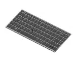 HP L14377-A41 klaviatūra, skirta EliteBook 840 G5, belgų i&scaron;dėstymas, su foniniu ap&scaron;vietimu