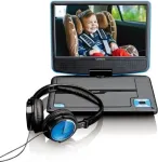 Ne&scaron;iojamas DVD grotuvas Lenco DVP-910, 22,9 cm (9 inch), mėlynas
