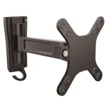 StarTech.com Sieninis monitoriaus laikiklis - Vienas pasukamas, 15 kg, 33 cm (13 col.), 68,6 cm (27 col.), 75 x 75 mm, 100 x 100 mm, Juodas