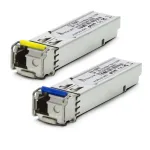 Extralink SFP WDM modulis 1.25G, 1.25Gbps, 1310/1550nm, vienmodis, 20km, LC, DOM, pora, suderinamas su HP/Aruba