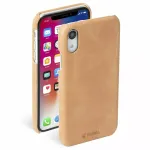 Apsauginis telefono dėklas Krusell Sunne, skirtas Apple iPhone XR &mdash; vintage nude spalva, plonas kietas apvalkalas