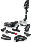 Bosch BCS711PET belaidis lazdinis dulkių siurblys &ndash; 18 V, 40 min veikimo, 0,3 L be mai&scaron;elio, kietoms grindims ir kilimams, raudonas/juodas