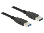 DeLOCK 85061 USB 3.0 laidas, A tipo (K) į A tipo (K), 5 Gbps, 1,5 m, juodas