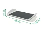 Leitz Ergo reguliuojama kojų atrama kompiuteriui, pilka, 508 mm, 300 mm, 135 mm, 2,62 kg, 1 vnt.