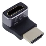 HDMI adapteris 90&deg; InLine 17991G juodas pilkas auksuoti kontaktai