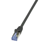 LogiLink PrimeLine - Pataisos laidas - RJ-45 (ki&scaron;tukas) į RJ-45 (ki&scaron;tukas) - 50 cm - SFTP, PiMF - Cat.7 žaliava - halogenų neturintis, liejinis, su apsauga nuo užsikabinimo - juoda
