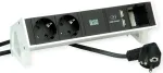 Bachmann DESK2 2xCEE7/7 1xHDMI 1x CAT6 USB įkroviklis 2xTyp A 5,2V/2,15A (902.2281)