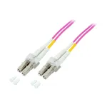 EFB-Elektronik Duplex Jumper LC-LC 50/125&micro;, OM4, LSZH, erika Violet, 2.0mm, 7,5m