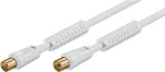 Goobay anteninis laidas 10 m baltas su feritu (80 dB), dvigubai ekranuotas