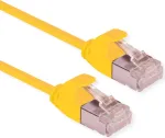 ROLINE Green - Patch-Cable - RJ-45 (M) į RJ-45 (M) - 15 cm - U/FTP - CAT 6a - Halogen-Free, Moulded, Snagless, Stranded - Geltona (21.44.3320)
