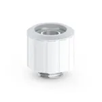 BitsPower tiesioginė jungtis G1/4 colio i&scaron;orinis sriegis prie 16/10 mm žarnos, Arktinė balta