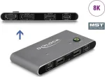 KVM jungiklis DeLOCK 11485 USB HDMI 8K 144Hz antracitinis