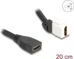 DeLOCK Keystone modulis HDMI motina-motina 45&deg; kampu 8K 60 Hz 20 cm juodas