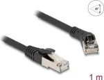 DeLOCK RJ45 Cat.8.1 S/FTP 45&deg; kampuotas tinklo kabelis 1m juodas