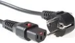 ACT maitinimo laidas CEE 7/7 (kampinis) &ndash; C13 IEC Lock juodas 1 m, EL249S